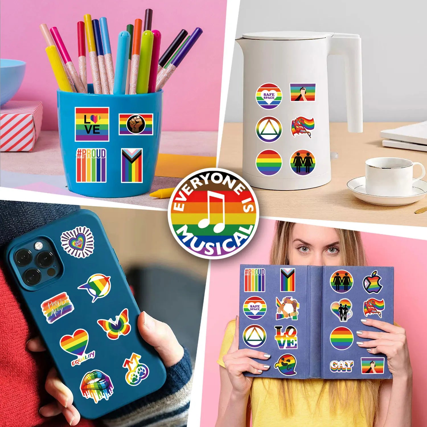 Pride Parade Graffiti Stickers Set